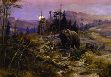 インディアナ カウボーイ Painting - 戦利品は勝者に帰属する 1901年 チャールズ・マリオン・ラッセル インディアナ州のカウボーイ